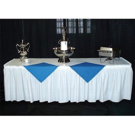 Kwik-Covers Kwik-Covers KS3096PK-M PKG. MAROON KWIK SKIRT WITH 30 inch X 96 inch WHITE COVER- 10 PER CASE KS3096PK-M